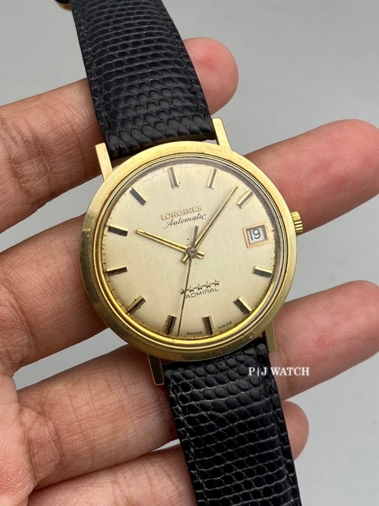 Longines Admiral 5 Star Gold 15k Rare Vintage Watch