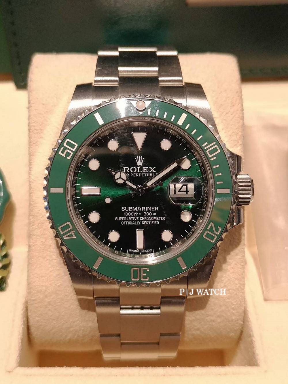 Rolex Submariner Date Hulk Green Dial & Bezel Men's Watch Ref.116610LV