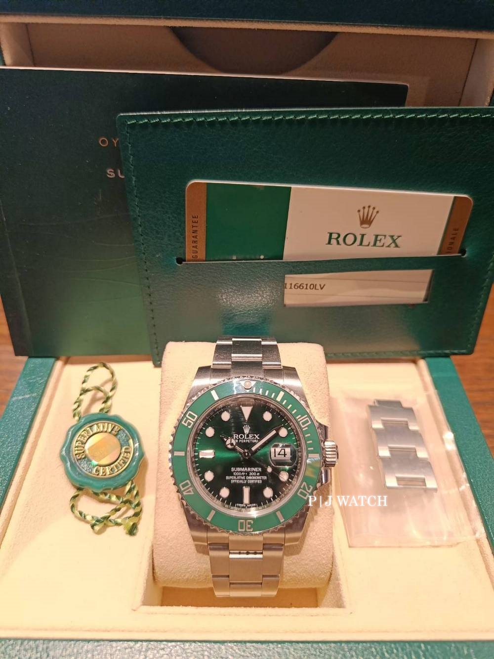 Rolex Submariner Date Hulk Green Dial & Bezel Men's Watch Ref.116610LV