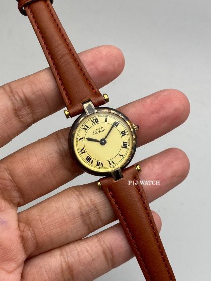 Cartier Must de Cartier Vendome Vermeil 30mm Champagne Dial Quartz Watch