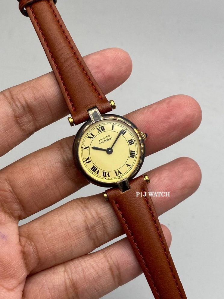 Cartier Must de Cartier Vendome Vermeil 30mm Champagne Dial Quartz Watch