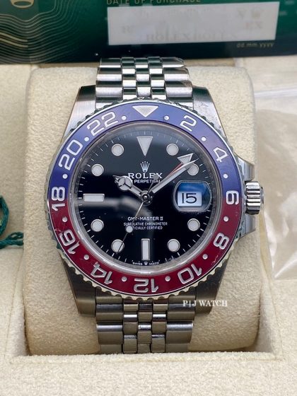 Rolex GMT-Master II Pepsi Oystersteel Jubilee Men's Watch Ref.126710BLRO