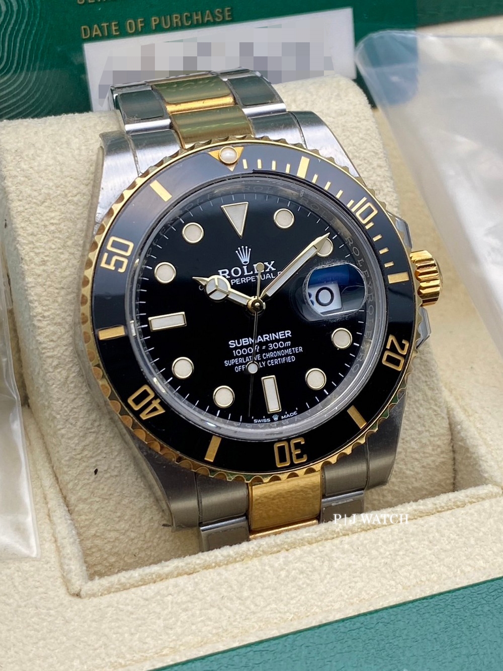 Rolex Submariner Date Two Tone Oyster Bracelet Men's Watch Ref.126613LN