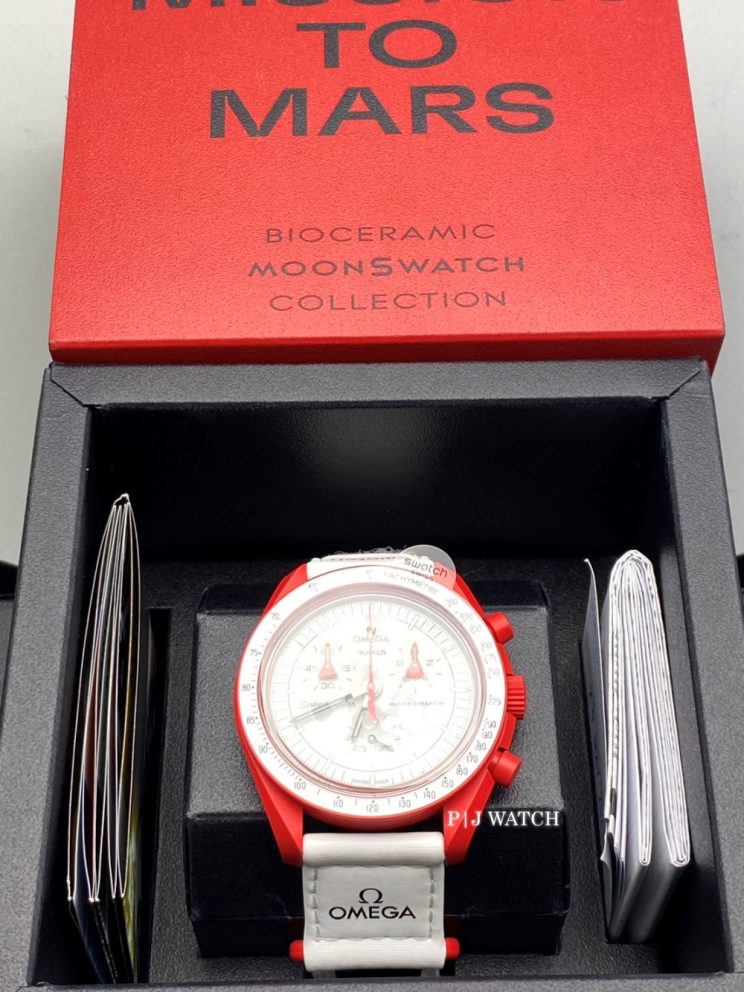 Swatch x Omega MoonSwatch Chronograph Mission to Mars Ref.SO33R100