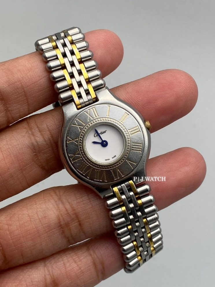 Cartier 21 Must de Cartier Steel & Gold Plated Ref.1340