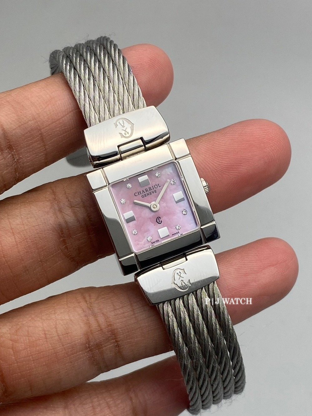 Charriol Celtic CELS.71.173 Steel Diamond Pink MOP 20MM Quartz Watch