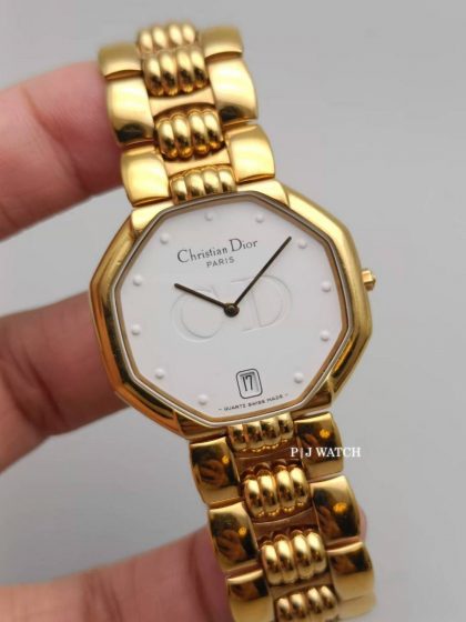 Christian Dior Lady 26mm White Dial Quartz Watch Ref.D48.153