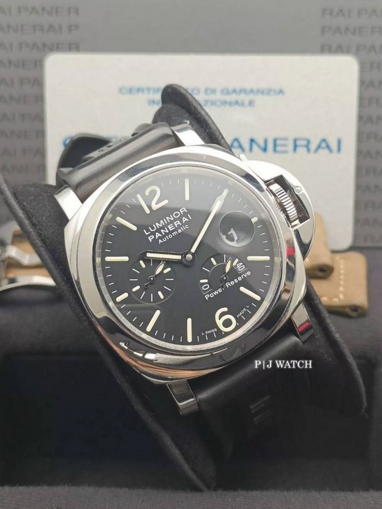 Panerai Luminor Power Reserve 44mm Black Dial Men's Watch PAM00090