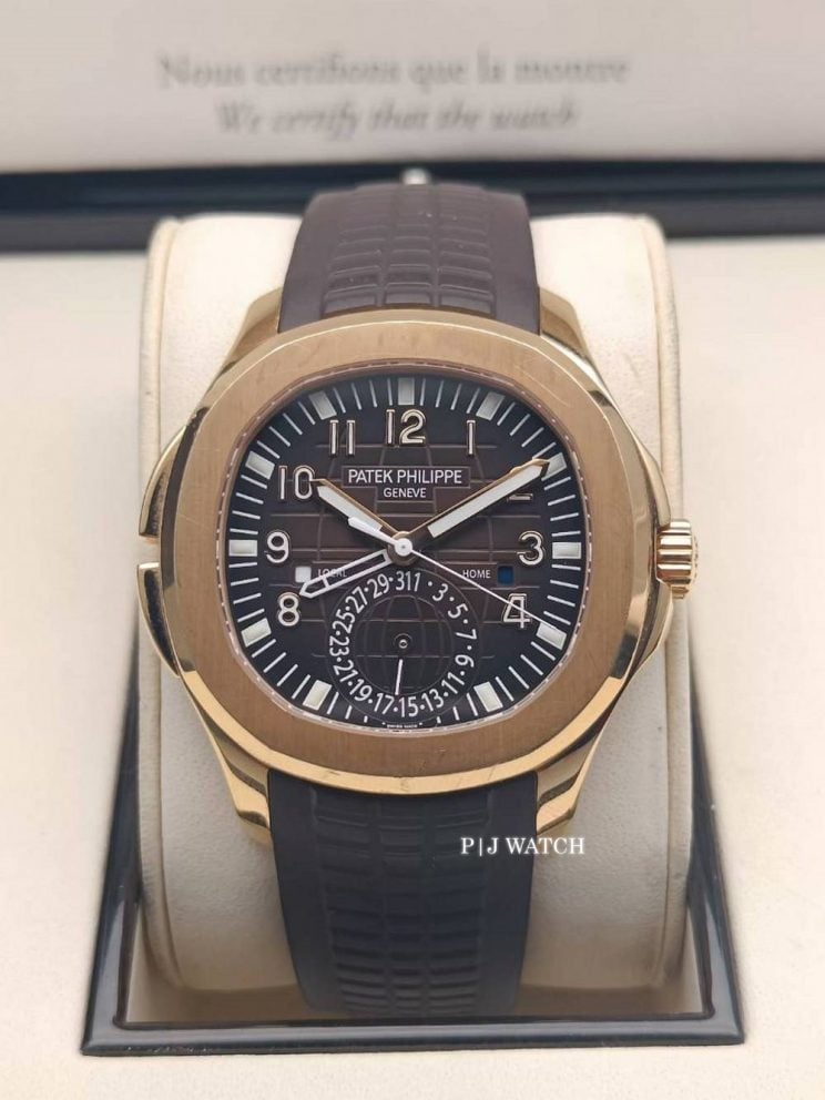 Patek Philippe Aquanaut Travel Time Rose Gold Watch Ref.5164R-001