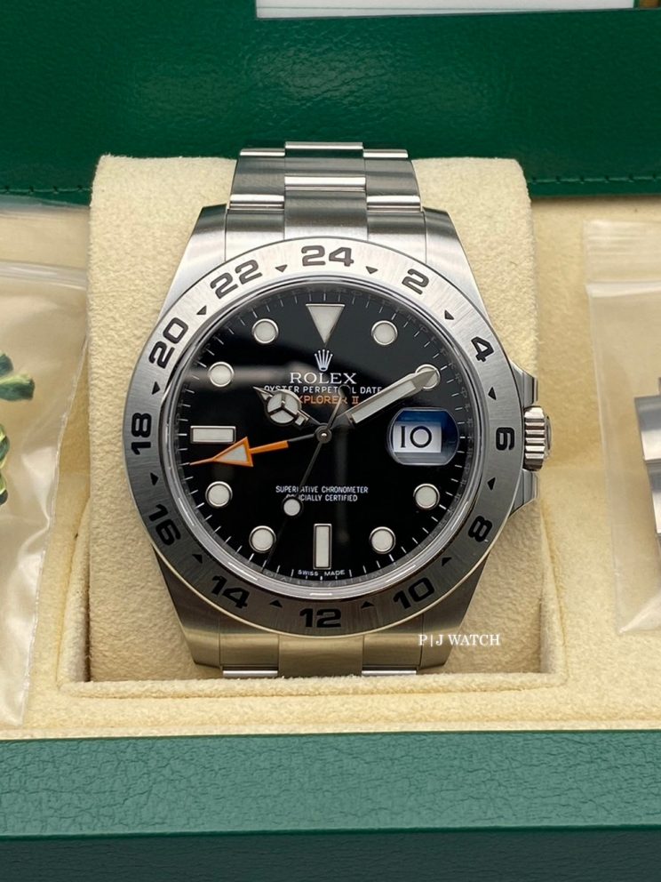 Rolex Explorer II 42mm Black Dial Oystersteel Men's Watch Ref.216570