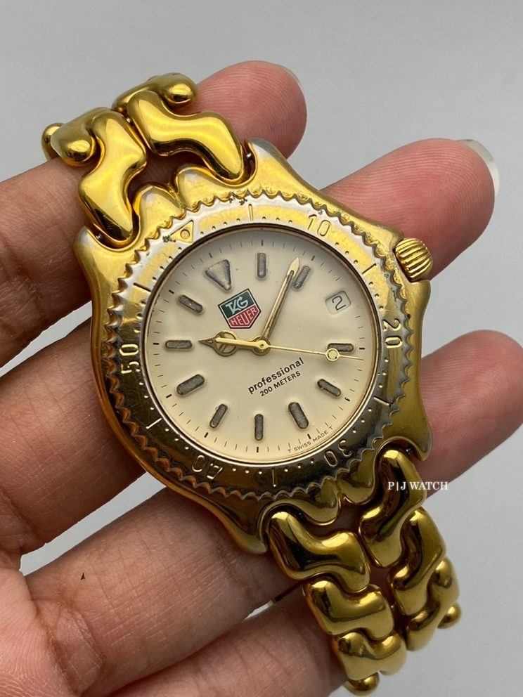 TAG Heuer Professional 200 Meters 34mm Men's Gold Plated Quartz Watch Ref.S94.006