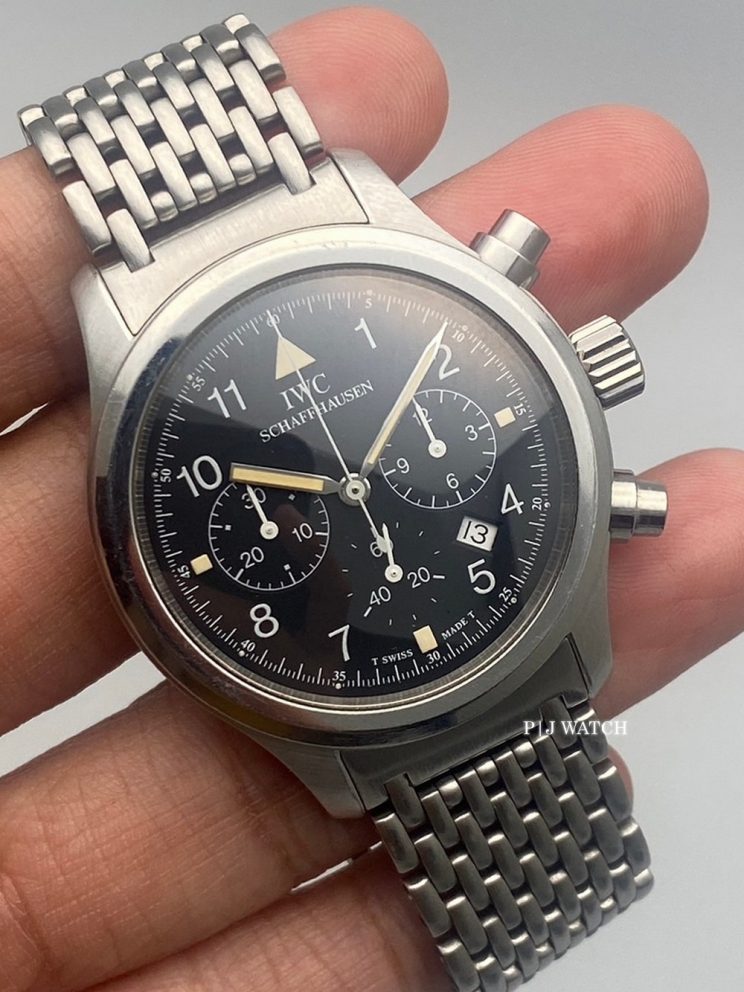 IWC Pilot Flieger Chronograph 36mm Mecaquartz Ref.IW3741