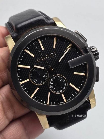 Gucci G-Chrono 44mm Quartz Balck Dial Ref.YA101203