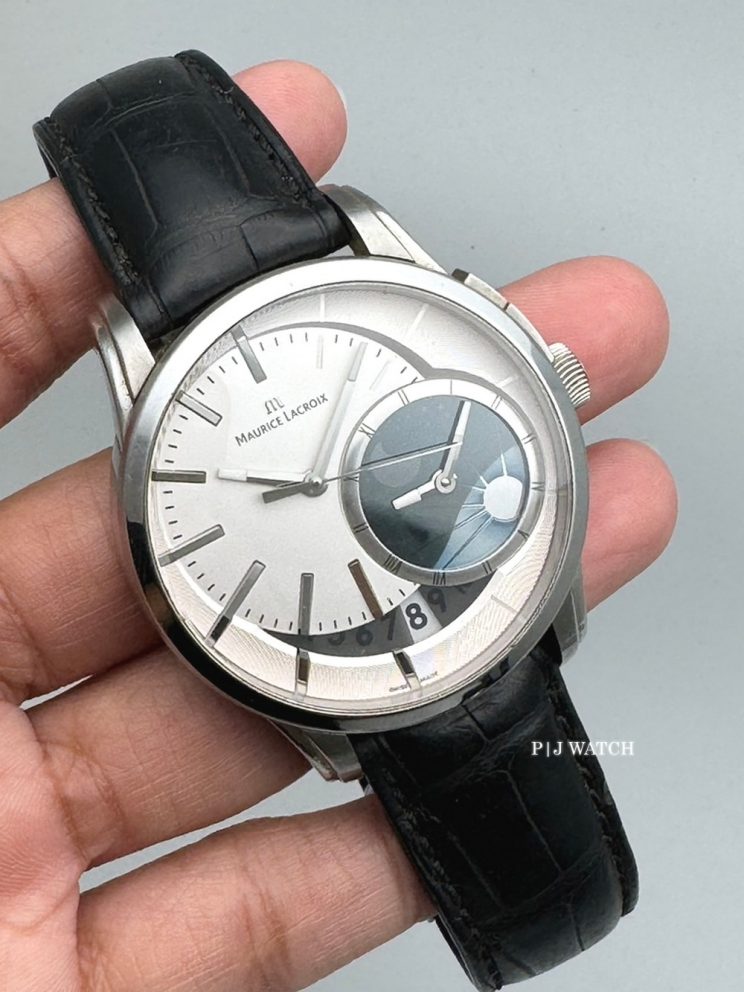 Maurice Lacroix Pontos Decentrique GMT Silver Dial Ref.PT6118-SS001-130