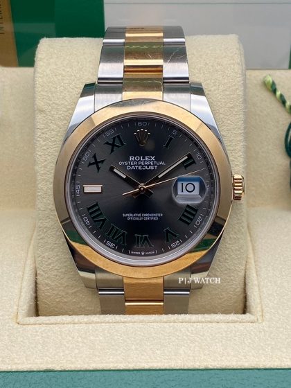Rolex Datejust 41mm Oyster Two-Tone Grey Dial Ref.126301