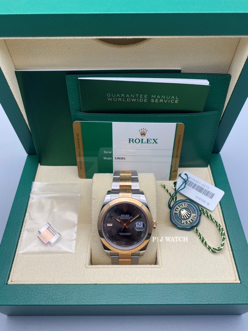 Rolex Datejust 41mm Oyster Two-Tone Grey Dial Ref.126301