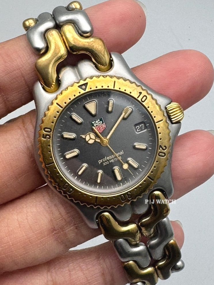 TAG Heuer SEL Gold and Steel 34mm Gray Dial Quartz Watch Ref.S95.213K