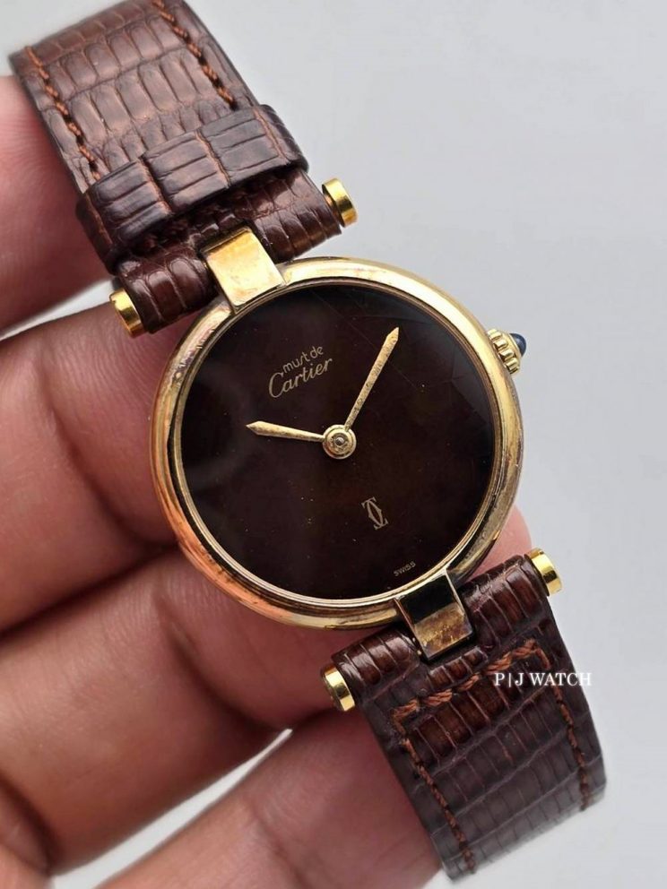 Cartier Must De Cartier Quartz Bordeaux Dial Women's Watch Ref.590004