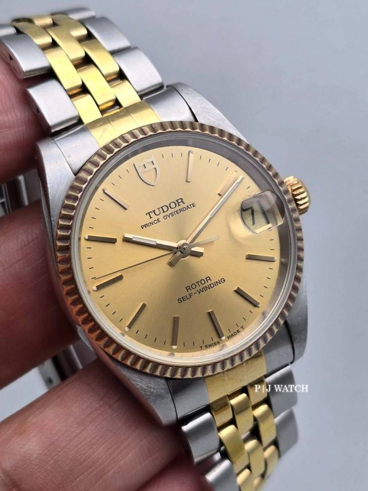 Tudor Prince Oysterdate Steel & Gold Champagne Dial Ref.74033