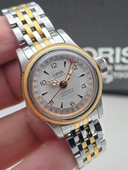 Oris Big Crown Pointer Date Steel&Gold Ladies Watch Ref.01 584 7550 4361-07 8 14 63