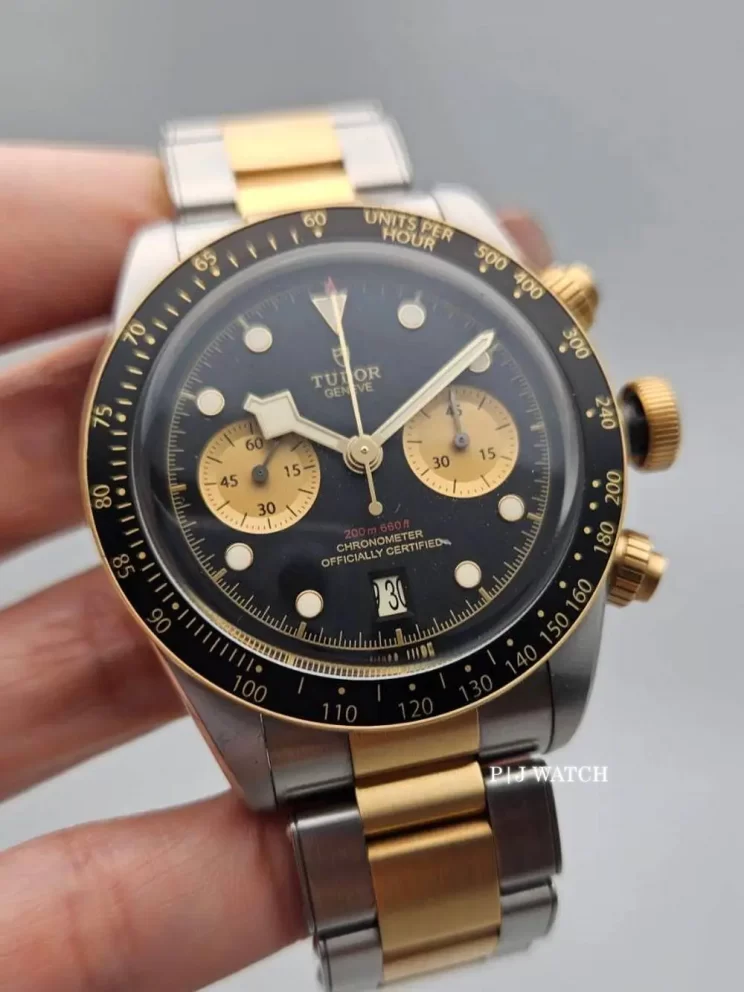 Tudor Heritage Black Bay Chrono Steel & Yellow Gold18k Men's Watch Ref.M79363N