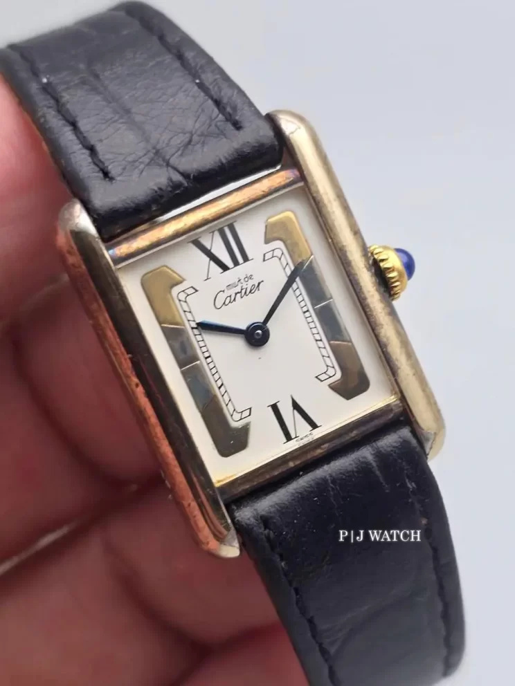 Cartier Tank Vermeil 20mm Trinity Dial Ref.1613