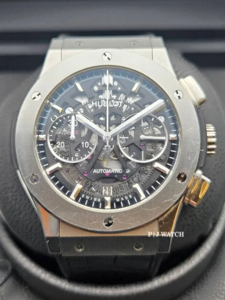 HUBLOT Classic Fusion Aerofusion 45mm Titanium Skeleton Dial Ref.525.NX.0170.LR