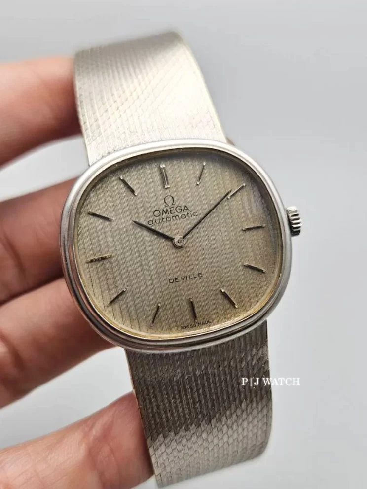 OMEGA De Ville Full White Gold Automatic Unisex Watch 1975