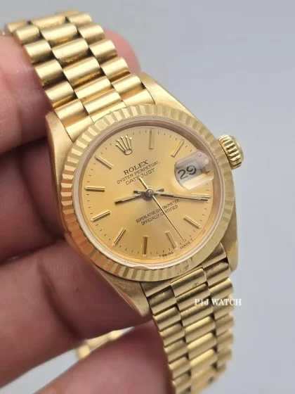 Rolex Lady-Datejust 26mm President Yellow Gold 18k Ref.69178