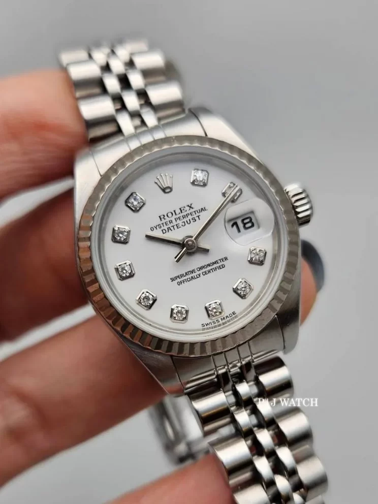 Rolex Lady-Datejust 28mm Jubilee Steel White Dial Ref.79174G