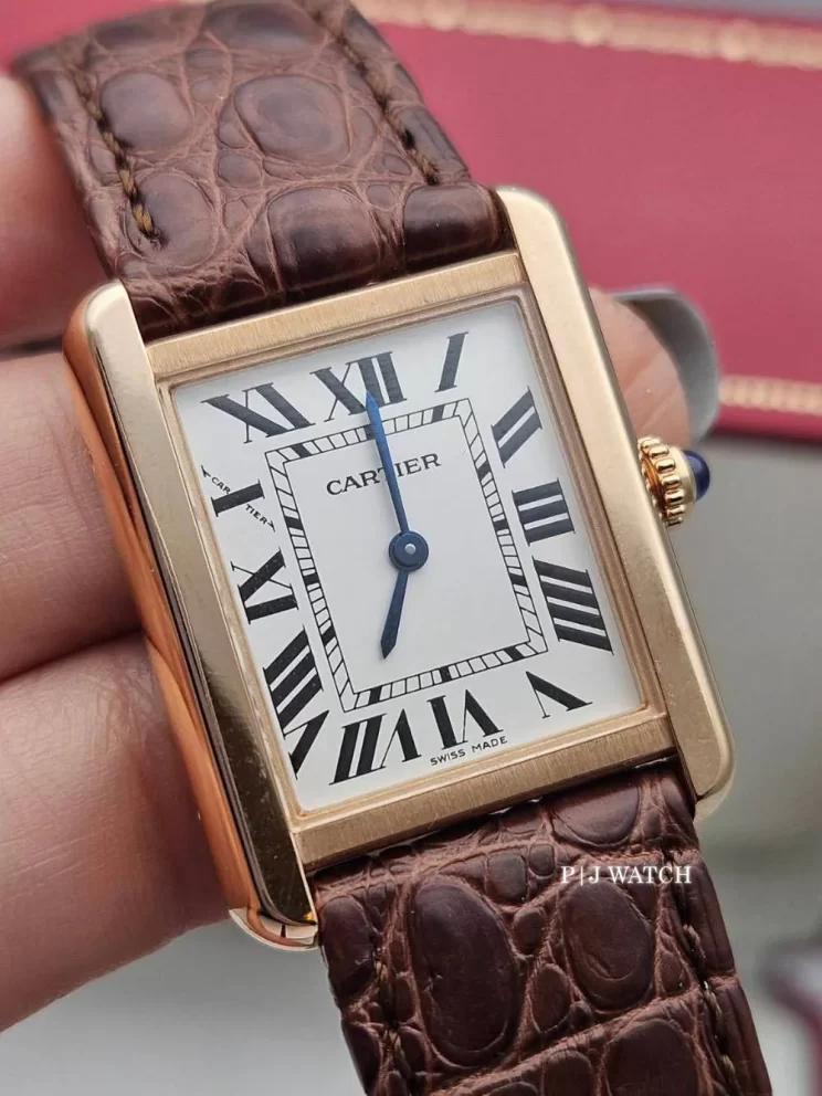 Cartier Tank Solo Rose Gold Women's Watch Ref.W5200024