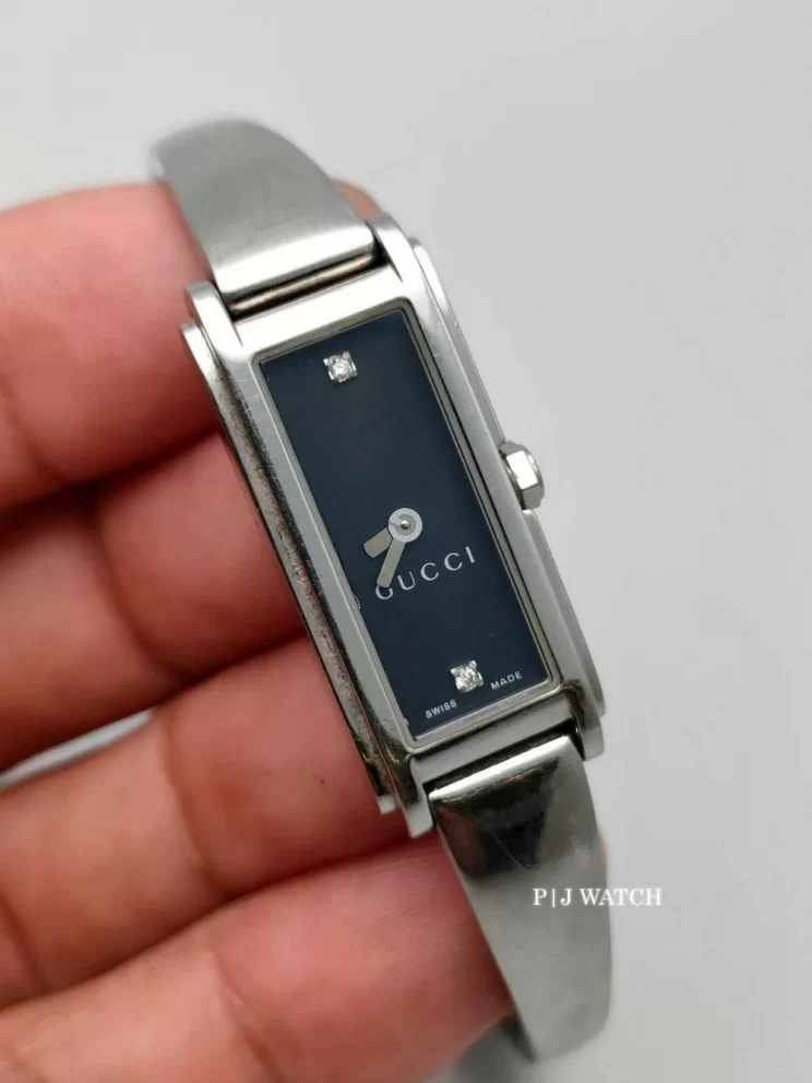 Gucci G-Line 109 Black 2 Diamond Dial Ref.YA109518