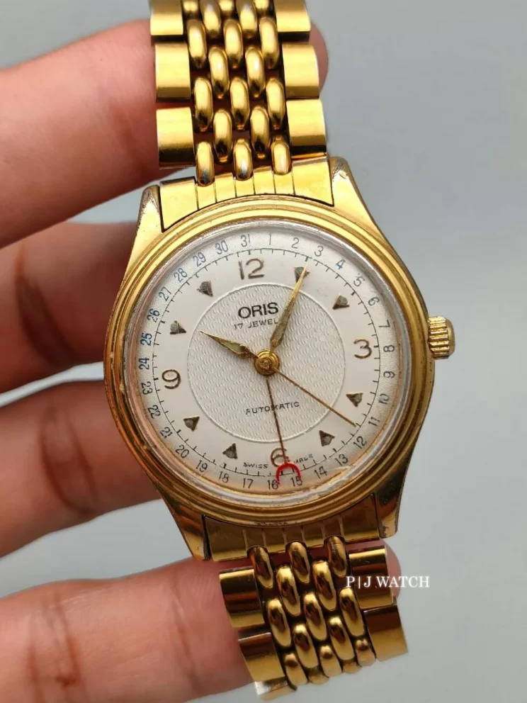 ORIS Pointer Date 34mm Gold Plated Automatic Ref.7403