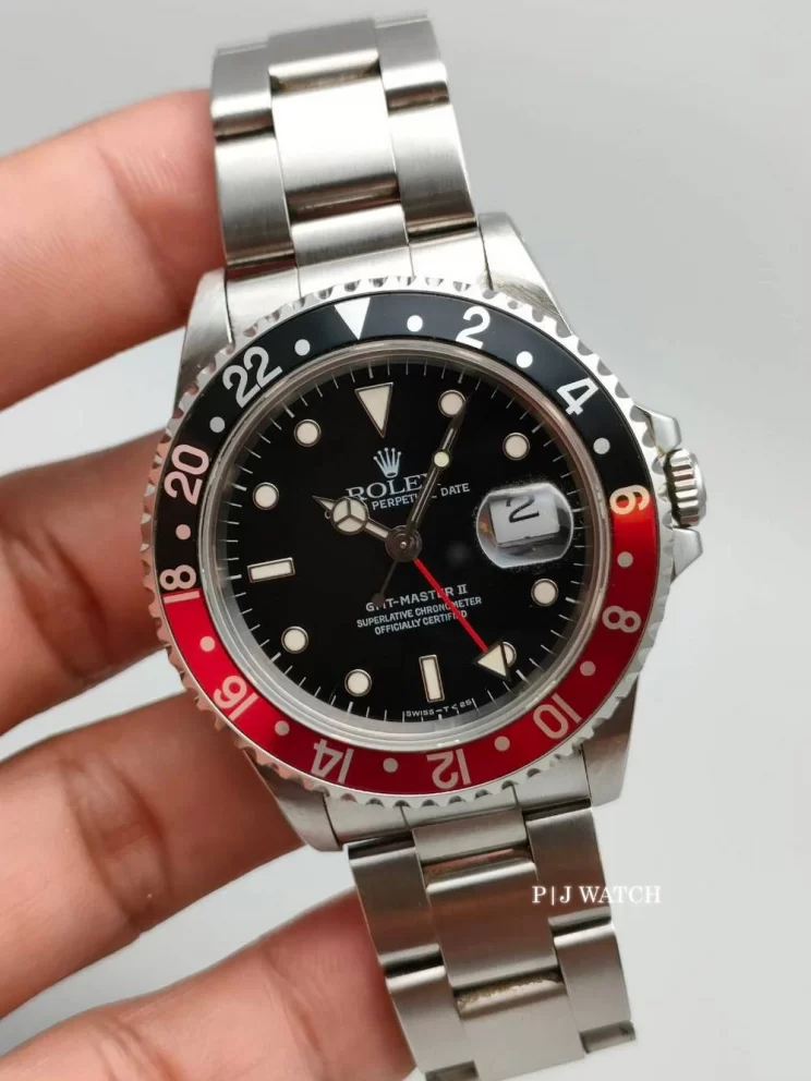 Rolex GMT-Master II 40mm Coke Bezel Red And Black Ref.16710