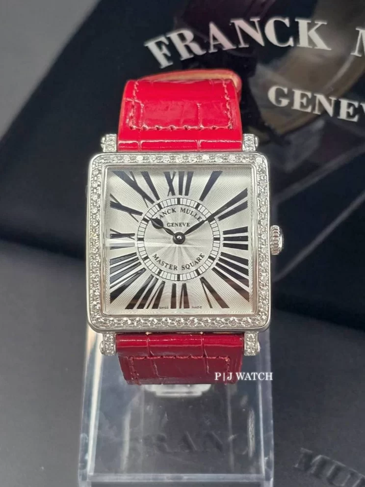 Franck Muller Master Square White Gold 18k Diamond Bezel Ref.6002MBQZ
