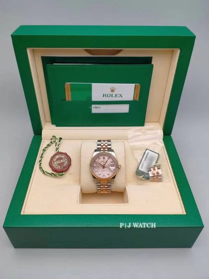 Rolex Datejust 31mm Pink Jubilee Dial Watch Ref.178271
