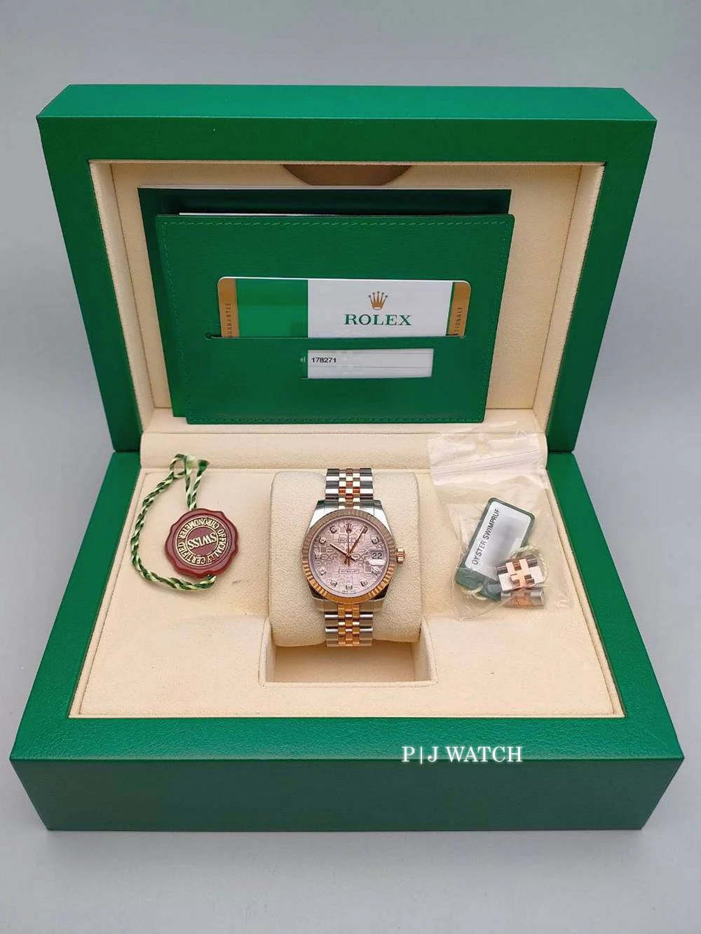 Rolex Datejust 31mm Pink Jubilee Dial Watch Ref.178271