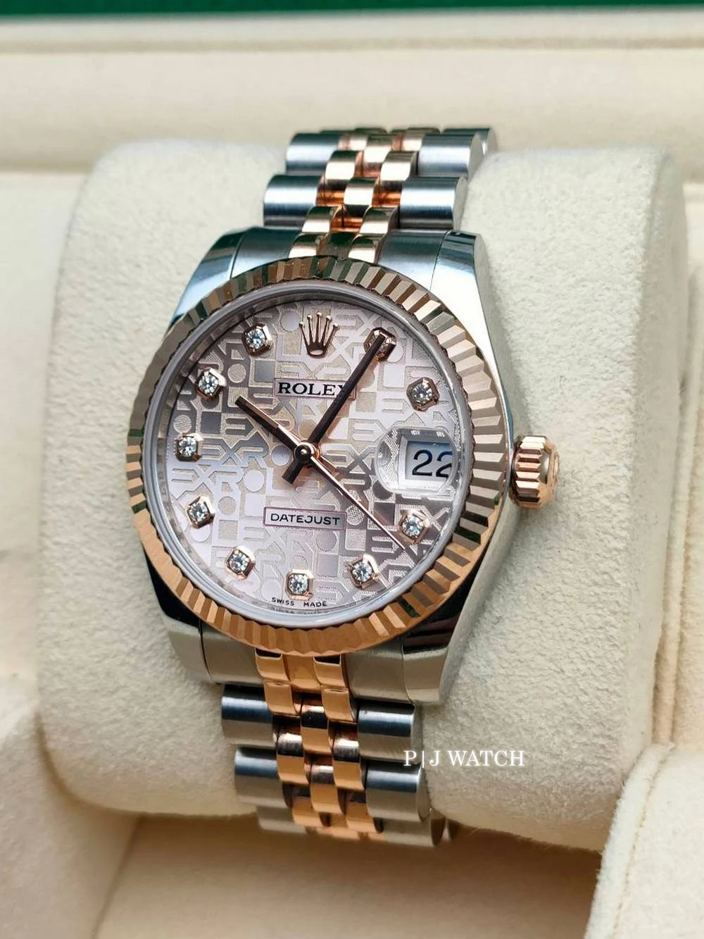 Rolex Datejust 31mm Pink Jubilee Dial Watch Ref.178271