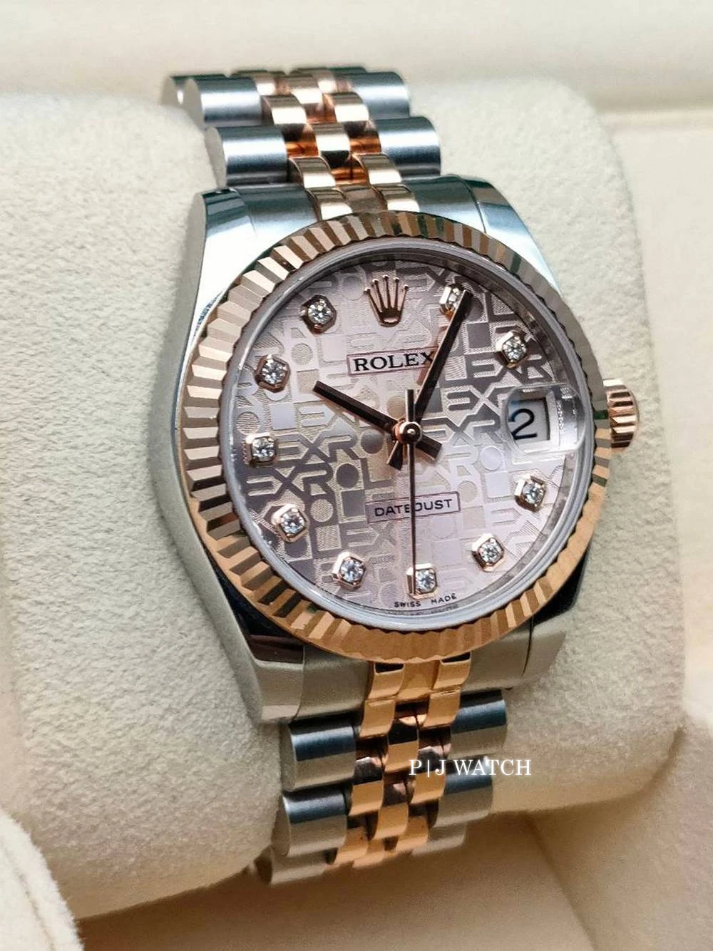 Rolex Datejust 31mm Pink Jubilee Dial Watch Ref.178271