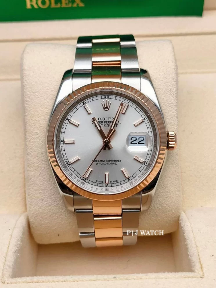 Rolex Datejust 36mm Bi-Metal Silver Dial Unisex Watch Ref.116231