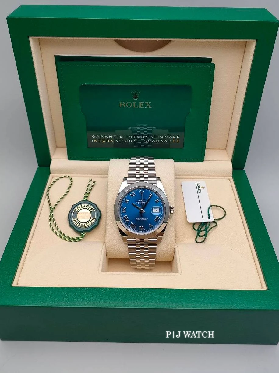 Rolex Datejust 41mm Oystersteel Blue Dial Jubilee Bracelet Ref.126300