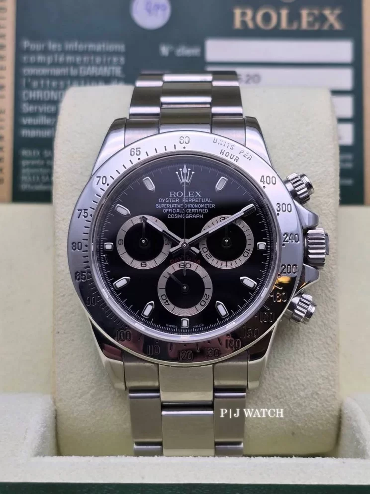 Rolex Cosmograph Daytona Oystersteel Black Dial Ref.116520