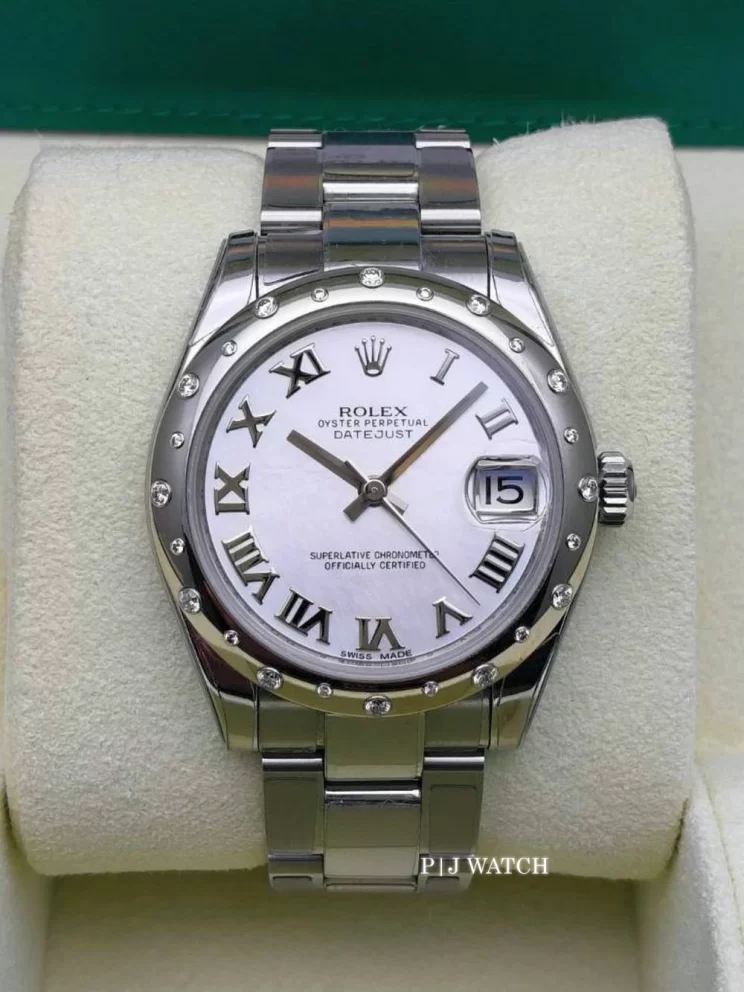 Rolex Datejust 31mm Oysersteel White Roman Numeral Ref.178344