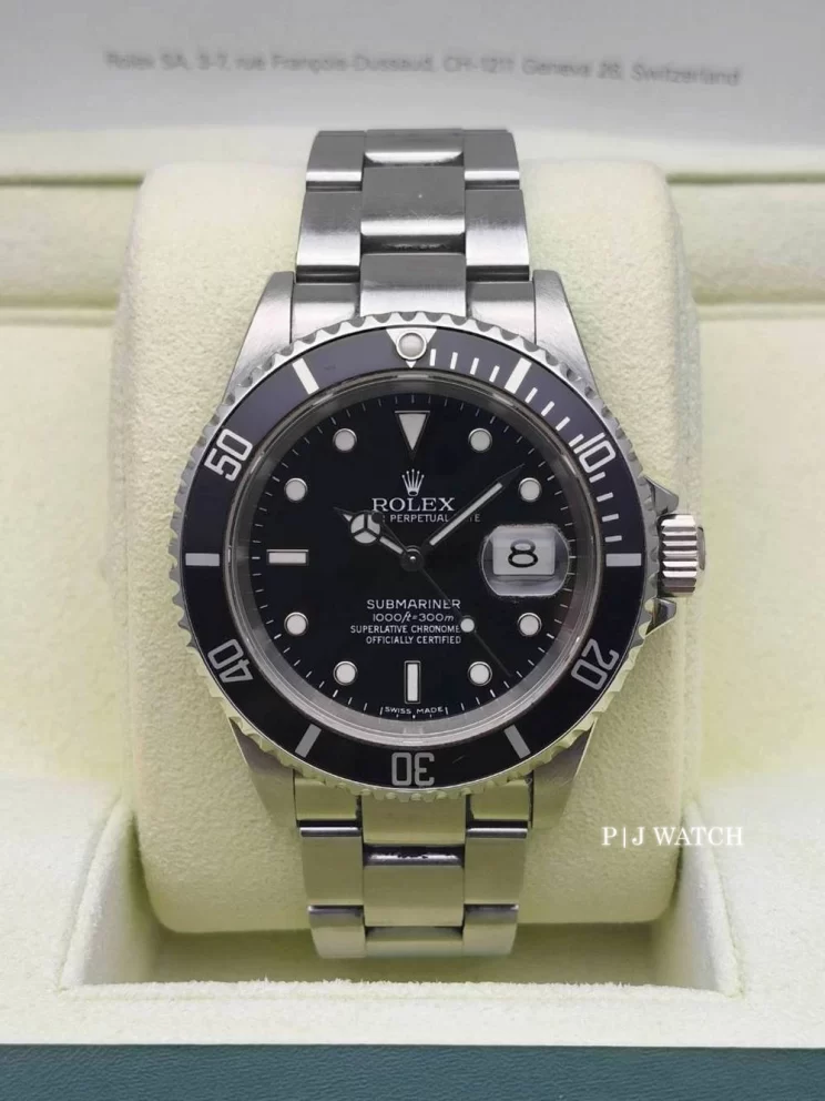 Rolex Submariner Date 40mm Oystersteel Black Dial Ref.Watch 16610