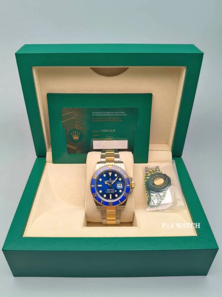 Rolex Submariner Date Royal Blue Dial Two Tone Men's Watch Ref.126613LB