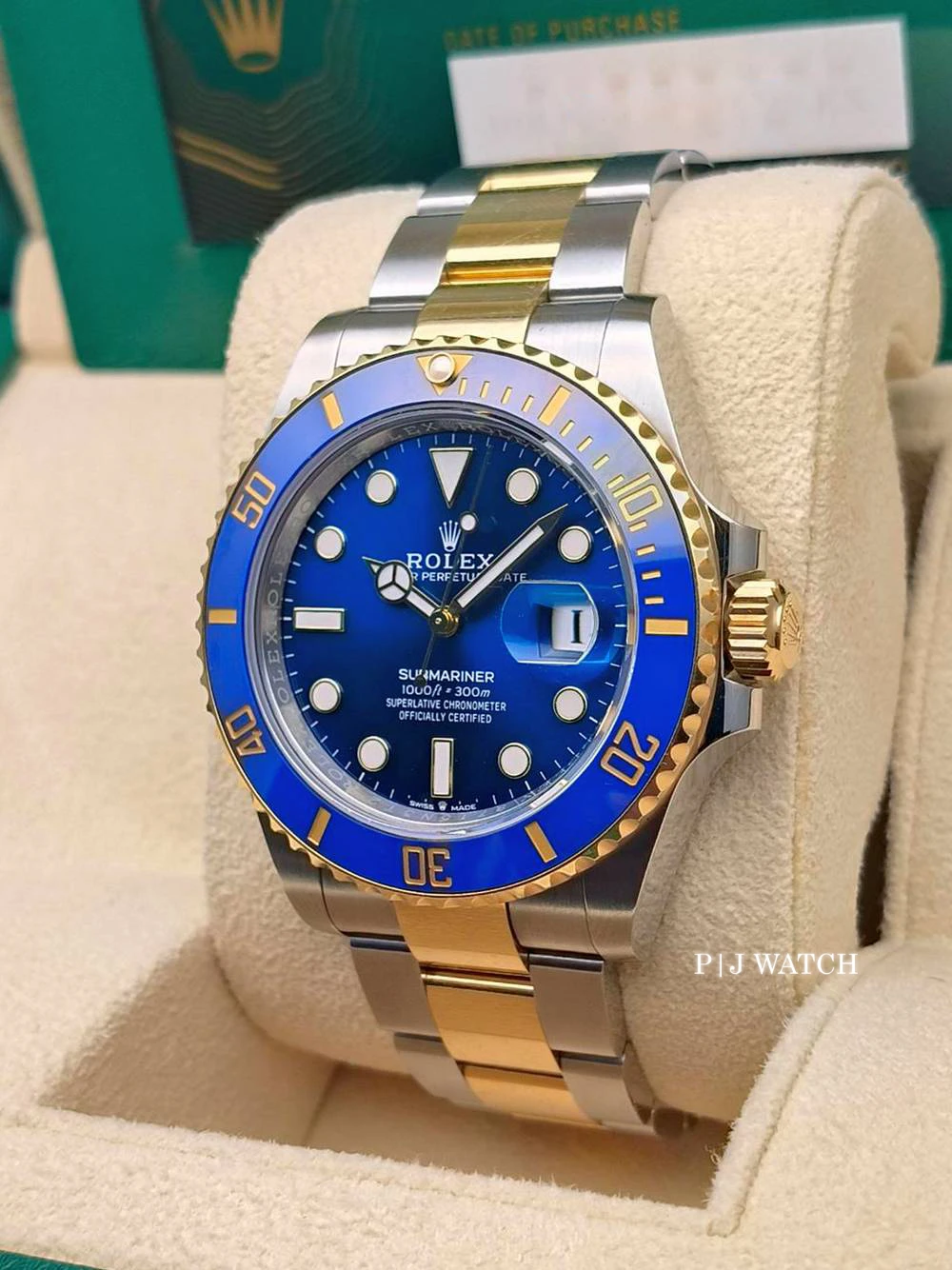 Rolex Submariner Date Royal Blue Dial Two Tone Men's Watch Ref.126613LB