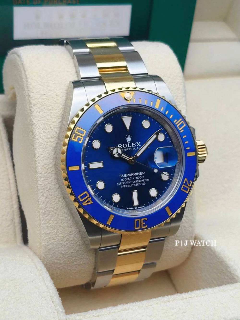 Rolex Submariner Date Royal Blue Dial Two Tone Men's Watch Ref.126613LB