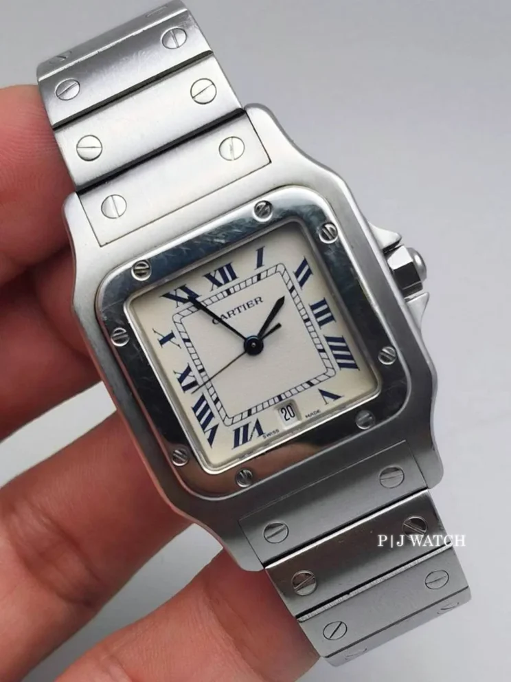 Cartier Santos Galbée Steel Quartz Watch Ref.W20060D6