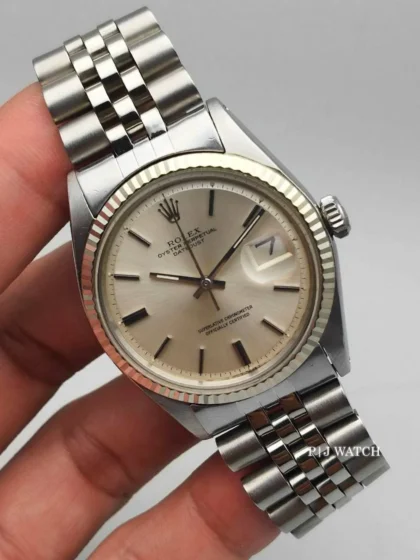 Rolex Datejust 36mm Silver Pie-Pan Dial Vintage Watch Ref.1601