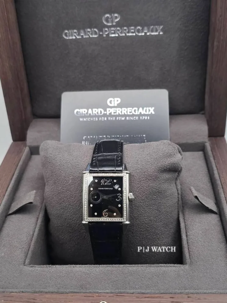 Girard Perregaux Vintage 1945 Black Dial Diamond Bezel Ref.25932D11AB61-BKBA